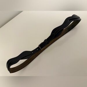 Vintage Women Navy Leather Belt